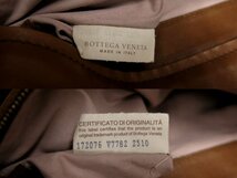 超美品●BOTTEGA VENETA ボッテガ ヴェネタ●イントレチャート●レザー 本革●ハンド バッグ●ブラウン●腕掛け●B5 書類 かばん●Js43885_画像9