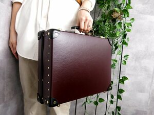 ★●超美品●新品同様●グローブトロッター●センテナリー アタッシェ●ヴァルカン ファイバー レザー●アタッシュケース●ボルドー●B148