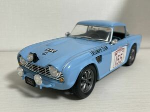 希少！ JADI 1/18 トライアンフ TR4 ラリー TRIUMPH TR4rally 水色 ダイキャスト製 