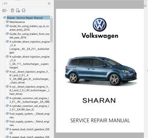 フォルクスワーゲン シャラン 2011-2020 ファクトリーワークショップマニュアル 整備書 配線図 SHARAN サービスリペアマニュアル