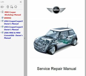 MINI R50 R52 R53 ワークショップマニュアル ( 整備書 ) 配線図 オーナーズマニュアル 　修理書 