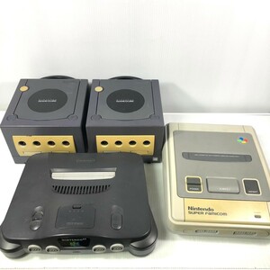 ◎1円~ 通電確認済み 任天堂 ゲーム機 まとめ 4台 セット ゲームキューブ スーパーファミコン ニンテンドー 64 Nintendo