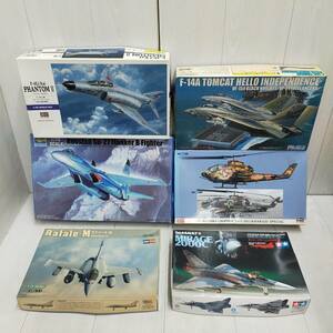 【 送料無料 】 戦闘機 プラモデル 6種セット ミラージュ2000 ラファール F-4EJ AH-1S F-14A Su-27 タミヤ ハセガワ 模型 趣味 ジャンク品