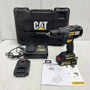 展示品 ★ CAT キャタピラー 18V 電動ドリル ドライバー セット バッテリー2個付き DX11 コードレス 充電式 急速充電器 ブラシレスモーター