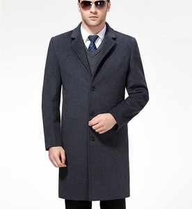 新品メンズ コート 高級 ウール テーラードコート カシミヤ ロングコート ジャケット柔らか ラシャー 紳士 ビジネスコート グレー M~4XL