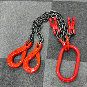  this season new work high quality transportation work to chain sling sling hook type G80 manganese steel made use load 3t 2 ps hanging .-n diameter 8mm length 1.5m adjustment vessel 