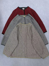 大人気 　上着 アウター 羽織物 チェック柄 フリーサイズ ウール ダッフルコート ゆったりとした ジャケット 暖かい グレー_画像9