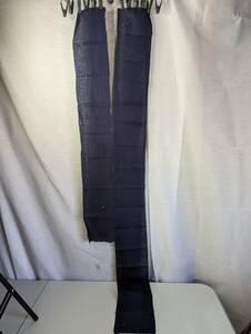 古布 木綿藍染　縦長約114ｃｍ×横幅約17cm　2枚　