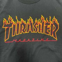 THRASHER　フレイムパターン　ビッグロゴプリント　ロンT　スラッシャーXL_画像4