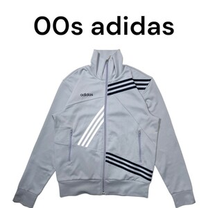 00s adidas クレイジーパターン3ライントラックジャケットアディダス古着