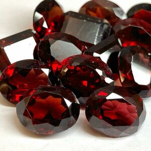 ［天然ガーネットおまとめ50ct］J ルース 裸石 宝石 ジュエリー jewelry garnet 柘榴石 DA0 ②