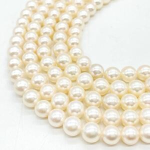 ■アコヤ本真珠アクセサリーパーツおまとめ■j 約142g あこや パール pearl necklace accessory jewelry parts DE0