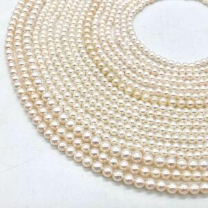 ■アコヤ本真珠ベビーパールアクセサリーパーツおまとめ■j 約62.0g 約3.0~4.0mm あこや baby pearl necklace jewelry parts DA0 ②