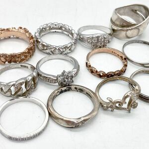 ■ダイヤモンドリングおまとめ■j 重量約42.0g diamond Diamond 指輪 ring jewelry accessory silver CE0