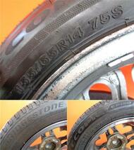 軽自動車 中古 JEWEL HEART 14インチ ブリヂストン EP150 155/65R14 2017年製 4本セット タント N-BOX スペーシア 夏タイヤ_画像8