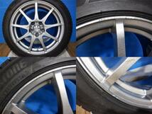 22年製 中古スタッドレス4本セット ZACK 17x8J+48 5H114.3 + ブリヂストン BLIZZAK VRX3 235/45R17 スープラ(JZA80) RX-7(FD3S) 等_画像9