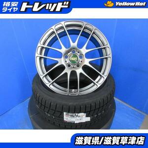 4本 86 BRZ インプレッサ レガシィB4 17インチ 5穴100 BBS 鍛造 RE5010 アルミ スタッドレス 冬用 215/45R17 国産 新品 23年 ヨコハマ