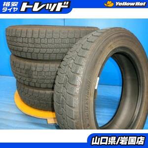 送料無料 中古 スタッドレス ダンロップ ウィンターマックス WM02 155/65R14 75T 4本 N-BOX デイズルークス ワゴンR アルト タント