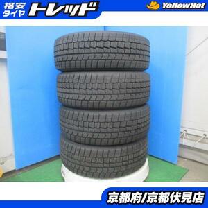 4本 2019年製 中古 スタッドレス タイヤ ダンロップ WINTERMAXX WM02 205/55R17 91Q キックス ステップワゴン ミニクロスオーバーなど