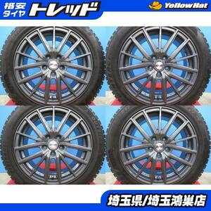 PREDICT 17x7J+38 5H-114.3＆WANLI WINTERCROSS 215/55R17 21年製造 中古4本セット クラウンハイブリット カムリ ティアナ 等に 鴻巣