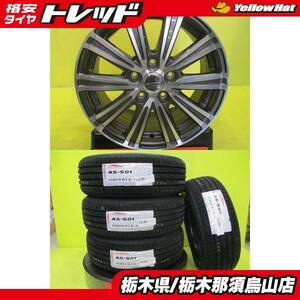 オデッセイ CX-3 新品タイヤ 中古アルミ 215/60R16 アロースピード S-01 2022年製 共豊 スマック スパロー 6.5 16 5/114.3 +53