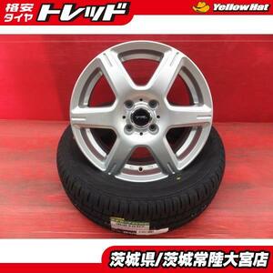 中古ホイール 新品夏タイヤ セット 22年製 ピレリ チントゥラート P6 185/60R15 ブリヂストン トップラン 15インチ フィットなどに