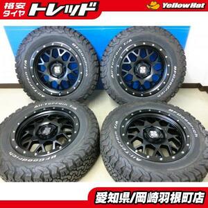 プラド ハイラックス オフロード 中古 タイヤ ホイール 4本 SET 265/65R18 BF T/A KO2 + XTREME-J XJ04 18インチ FJクルーザー 岡崎