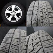 【送料無料】中古スタッドレス 国産 ブリヂストン VRX2 195/65R15 91Q 中古アルミ 15インチ 1560+47 5H 114.3 4本セット ノア ヴォクシー_画像9