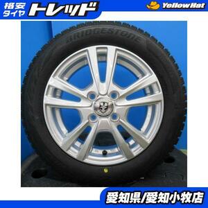 新品 ブリヂストン ブリザック VRX2 155/65R14 75Q 中古 ウェッズ JOKER 14インチ アルミホイール 4本セット！