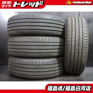 中古 バリ溝 215/60R16 23年製 4本 ダンロップ ルマン V+ 夏 サマー タイヤ 単品 LM5 国産 SILENT CORE マークX クラウン カムリ 白河