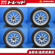 中古希少 BBS RG187 RG188 18インチ 8.2J 9.2J +35 5H114 夏タイヤ ファルケン アゼニス 245/45R18 255/45R18 ４本_画像1