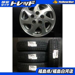 冬組 4本セット 新品 195/65R15 ヨコハマ ice GAURD IG60 23年製 ＆ 中古アルミ 6.0J-15 5/114.3 +45 トヨタ純正 ノア ヴォクシー 白河