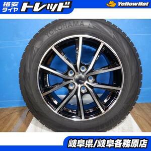 21年製 中古スタッドレス4本セット SPORT KRONE 16x6.5J+48 5H114.3 + ヨコハマ アイスガード iG70 205/60R16 ヴォクシー ジューク 等