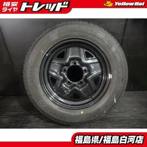 中古 1本 ブリヂストン デューラー H/T 684 2 175/80R16 スズキ ジムニー 純正 5.5J-16 5H 139.7 +22 未走行 スペア セット 白河