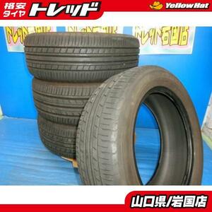 送料無料 中古 ヨコハマ エコス ES31 ブルーアース ES32 165/55R15 75V 4本 ヴォクシー ステップワゴン アベンシスワゴン シルビア