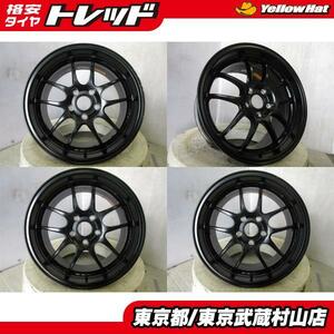 【中古】4枚セット　エンケイ PF01 17*9J+60 114.3 5H ブラック　武蔵村山　S2000NSX