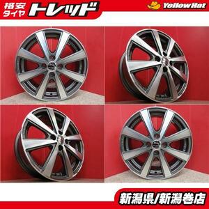 送料無料 4本 共豊 スマック VI-R 16inch ホイール セット 6J +45 4H100 ヤリス ライズ ロッキー アクア フィット シャトル キューブ 新潟