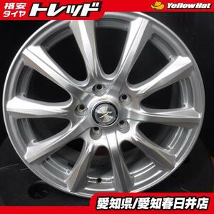 【中古】送料無料 中古ホイール WEDS JOKER シルバー 17インチ 7.0J +48 5H114.3 プリウスα RAV4 エクストレイル ジューク