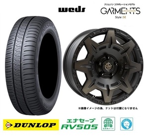 取寄せ品 WEDS クロスオーバーガーメンツM 7.0J+35 5H-114.3 ダンロップ RV505 23年 205/60R16インチ ステップワゴンe:HEV プリウスα