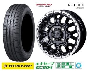 新品4本SET マッドバーン XR-800M RP ダンロップ EC204 2022年 165/60R15インチ キャストアクティバ ピクシスジョイC デリカミニ 4WD