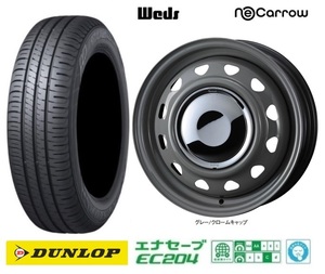 取寄せ品 4本 WEDS ネオキャロGC 4.5 ダンロップ EC204 2023年 165/65R14インチ キャストアクティバ ピクシスジョイC デリカミニ 4WD