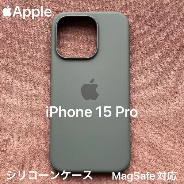 Apple iPhone 15 Pro シリコーンケース サイプレス MagSafe対応 美品