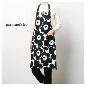 ◎マリメッコ marimekko エプロン ウニッコ ブラックPIENI UNIKKO キッチン雑貨 おしゃれ！