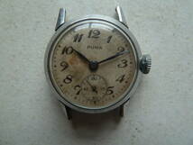 古い　PUMA　プーマ　手巻き　スモセコ　15石　腕時計　稼働品_画像1