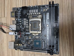 ITXマザーボード MSI MPG Z390I GAMING EDGE AC　（Z390 Gaming Trident X Plus MS-B926 搭載品）