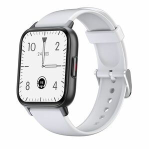 スマートウォッチ1.69インチ 大画面腕時計Bluetooth5.0 ホワイト