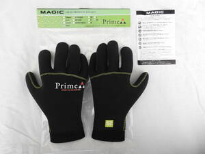 送料込み！美品！1回使用！23年モデル MAGIC マジック Prime α HYB Glove 4mm プライム サーフグローブ XL 日本製 最高峰！定価11660円