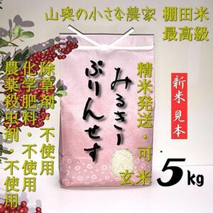 自然栽培　ミルキープリンセス　無農薬　玄米５ｋｇ【精米して発送】ミルキークィーン　ミルキークイーン