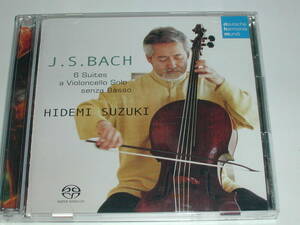 Sacd Hybrid Poard (2 диска) Bach: Uncompanied Cello Suite All Songs / Hidemi Suzuki (Запись 2004 года)