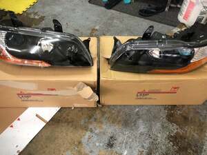 ◆未使用/新品◆ 三菱 純正 ヘッドライト 左右セット ランサー エボ 7 8 9 CT9A Mitsubishi OEM LAMP UNIT HID HEADLIGHT Left & Right Set